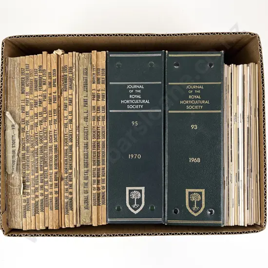 Box of Vintage Royal Horticultural Society Magazines
