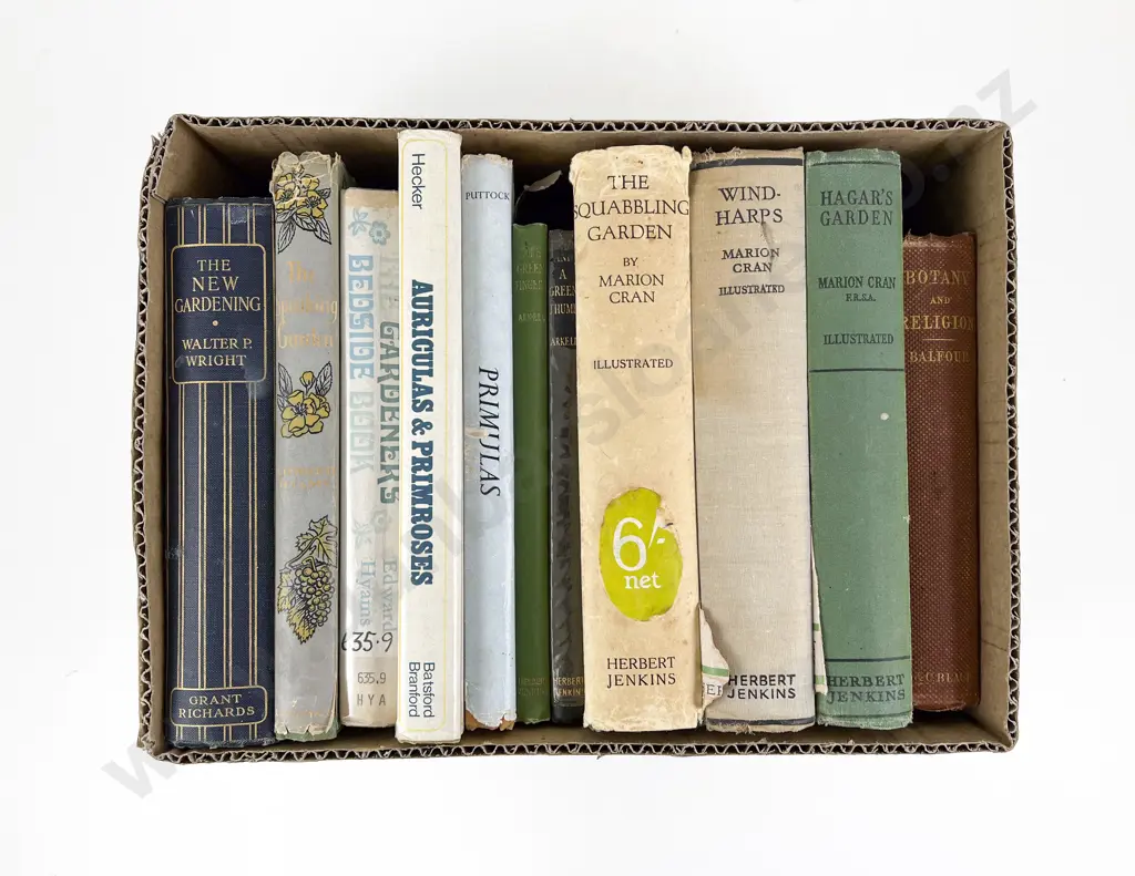 Box of Assorted Vintage Gardening Books Image 1++