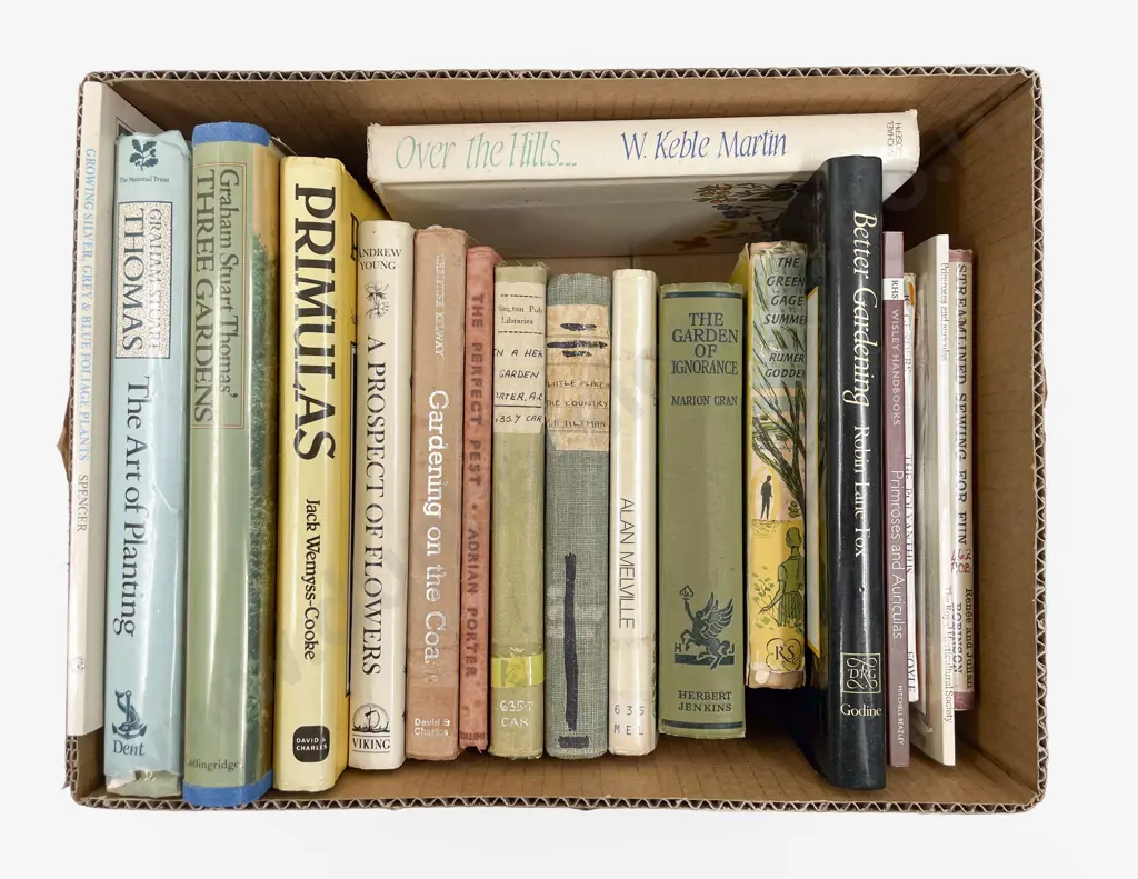 Box of Assorted Vintage Gardening Books Image 1++