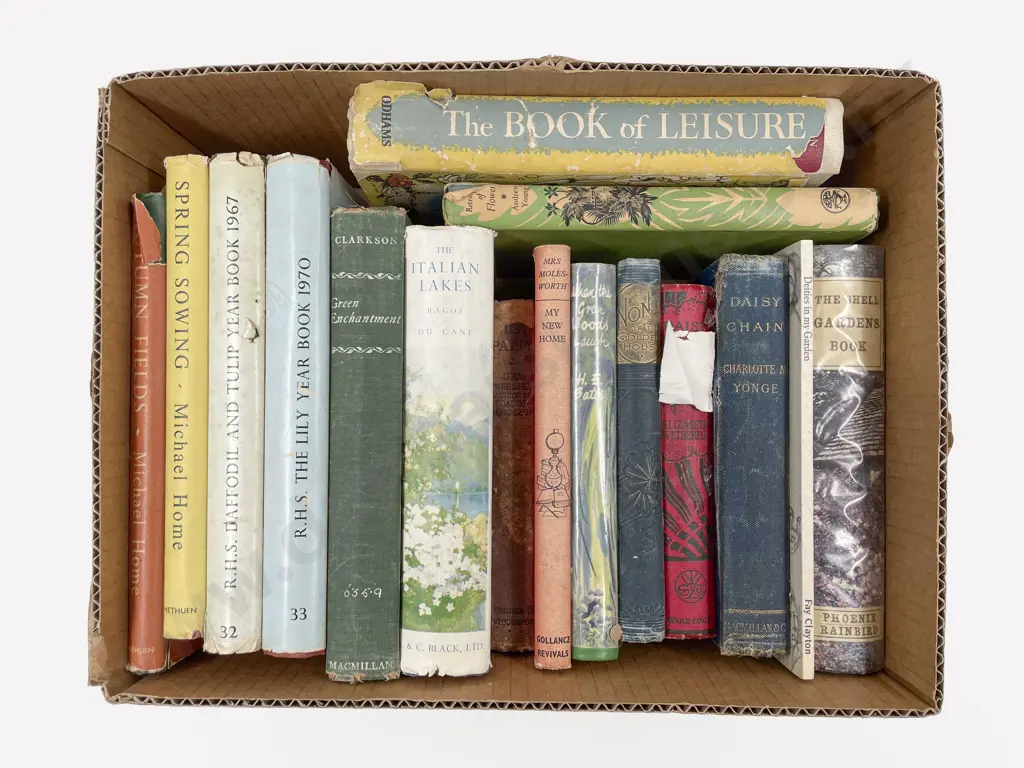 Box of Assorted Vintage Gardening Books Image 1++
