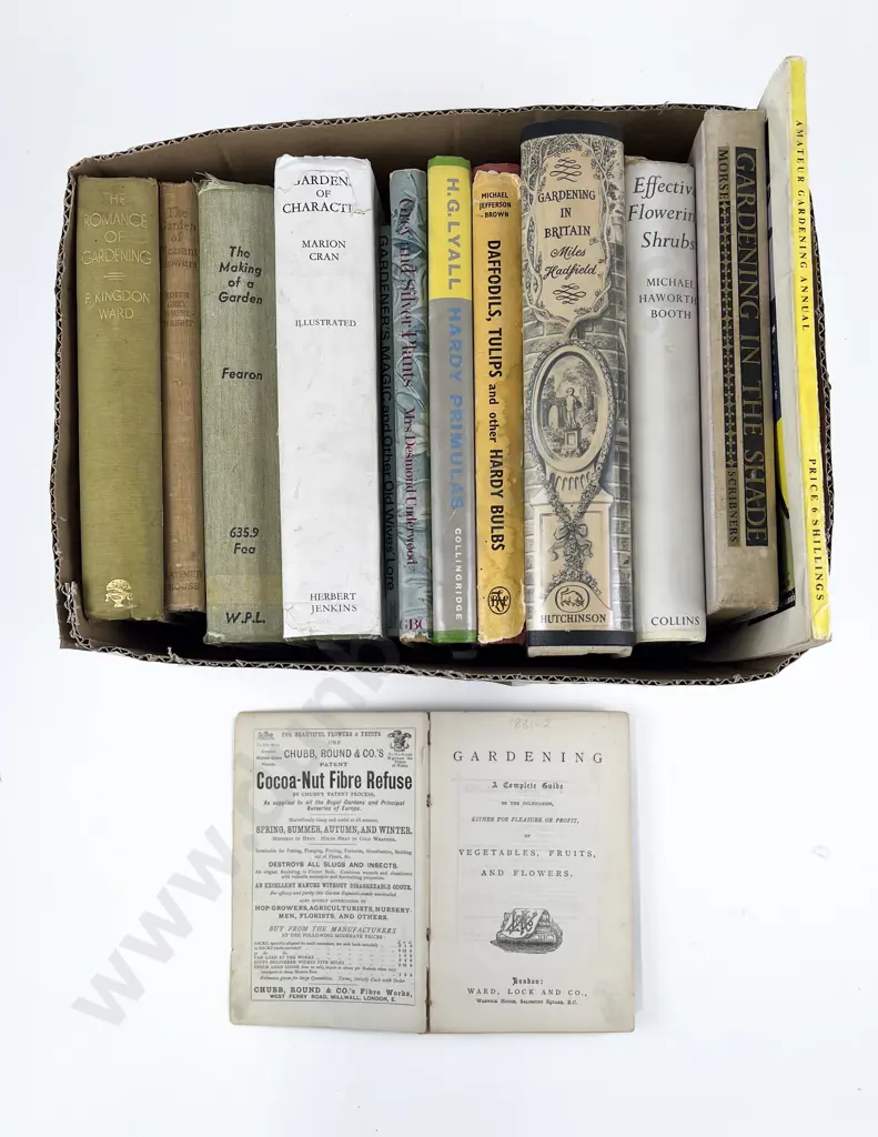 Box of Assorted Vintage Gardening Books Image 1++