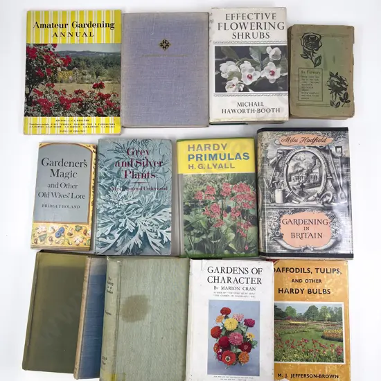 Box of Assorted Vintage Gardening Books