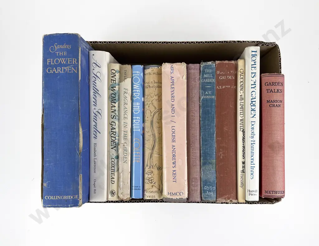 Box of Assorted Vintage Gardening Books Image 1++
