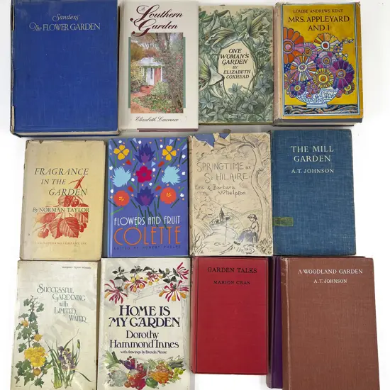 Box of Assorted Vintage Gardening Books