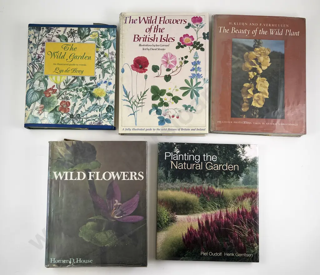 Five Volumes Relating To Wildflowers Image 1++