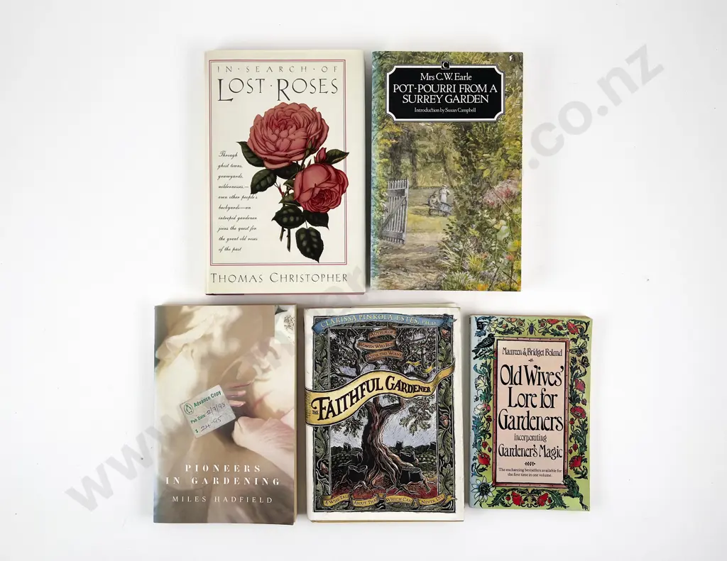 Five Vintage Gardening Related Books Image 1++