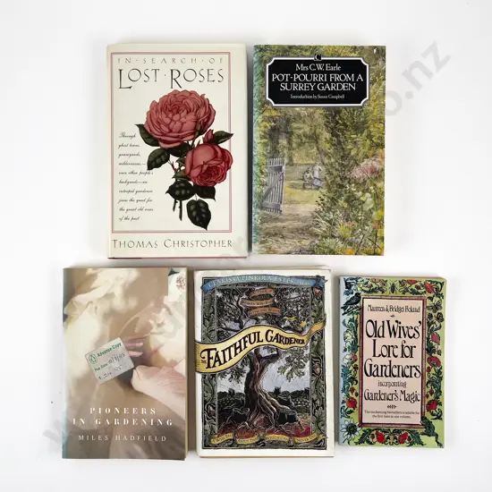 Five Vintage Gardening Related Books