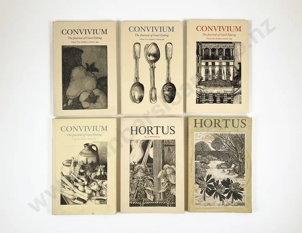 Two Volumes of Hortus Magazine & Four of Convivium Magazine Image 1++