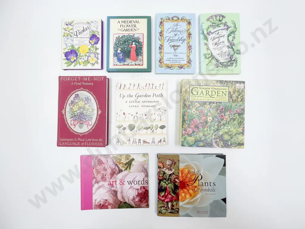 Nine Assorted Small Flower Related Books Image 1++