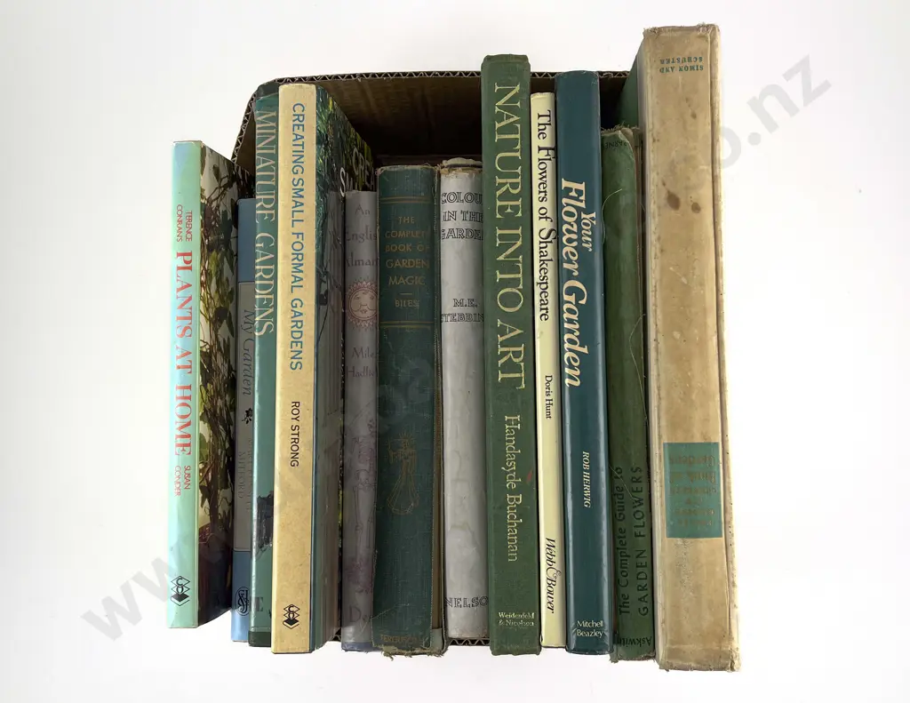 Box of Assorted Vintage Gardening Books Image 1++