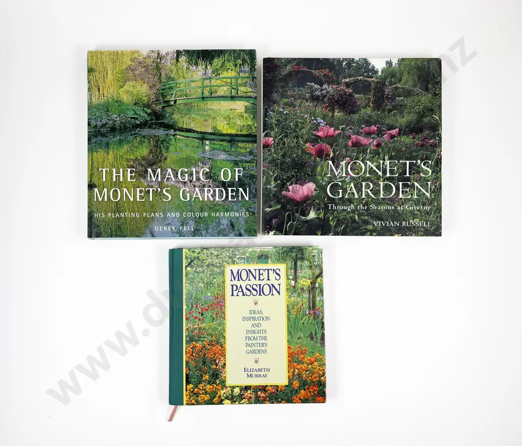 Three Volumes Relating to Monet's Garden at Giverny Image 1++