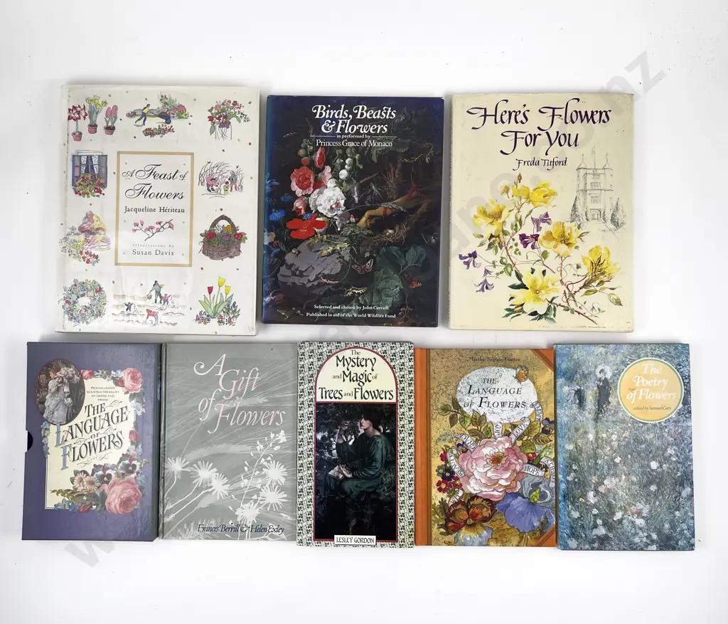 Eight Volumes Relating To Flowers Image 1++