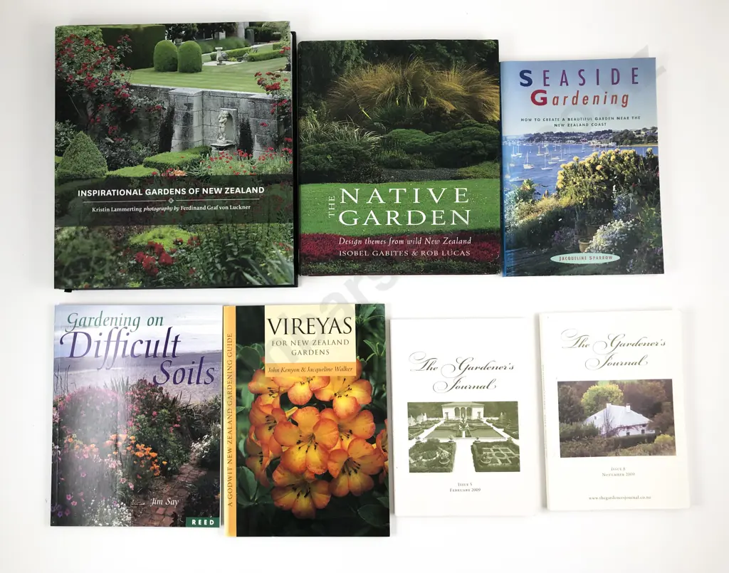 Seven New Zealand Gardening Reference Volumes Image 1++