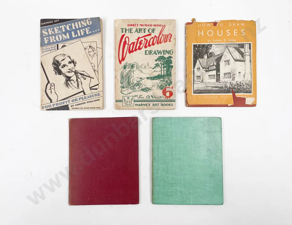 Seven Volumes Relating To Drawing & Painting Image 1++