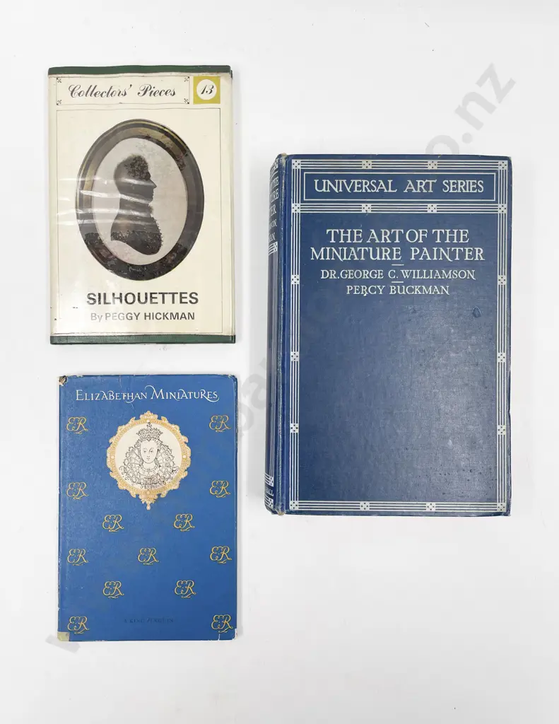 Three Volumes Relating to Miniatures & Silhouettes Image 1++