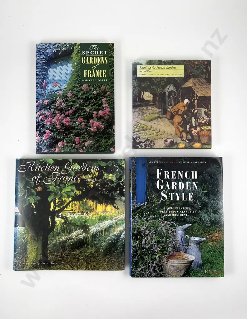 Four Volumes Pertaining to French Gardens Image 1++