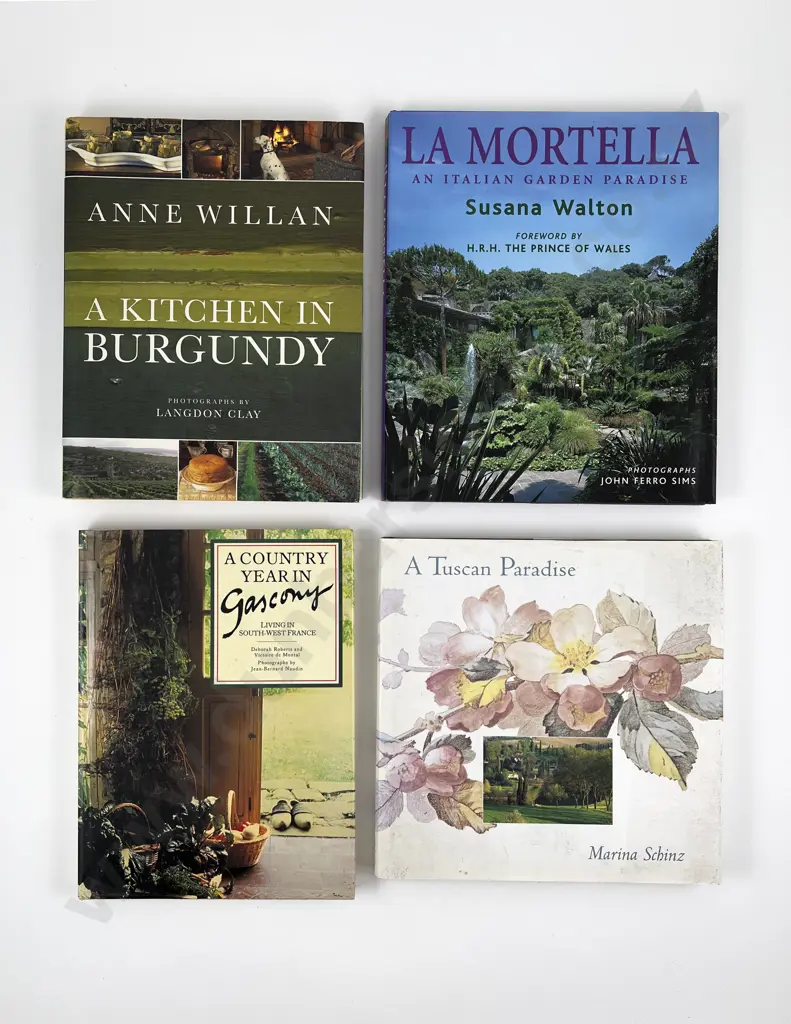 Four Volumes Pertaining to French & Italian Gardens Image 1++