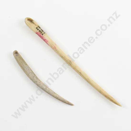 Two Bone Cloak Pins (Aurei)