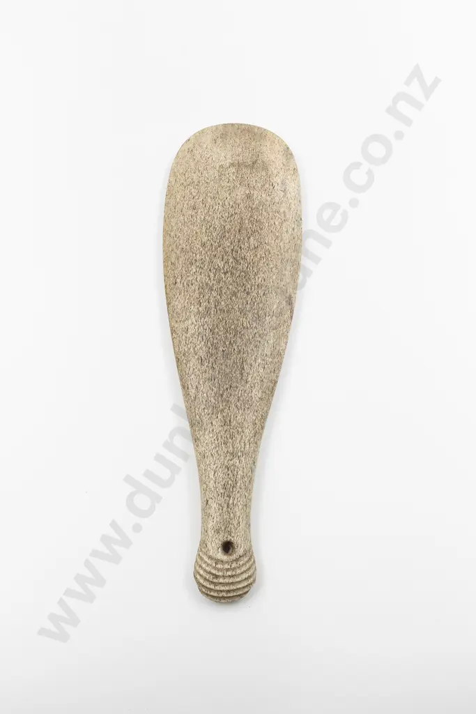 A Good Early 19th Century Patu Paraoa (Whalebone Hand Club) Image 1++