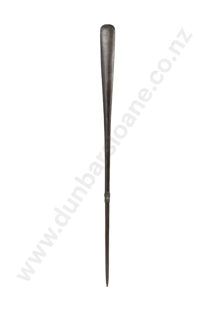 A Good 19th Century Pouwhenua (Long Handled Fighting Staff) Image 1++
