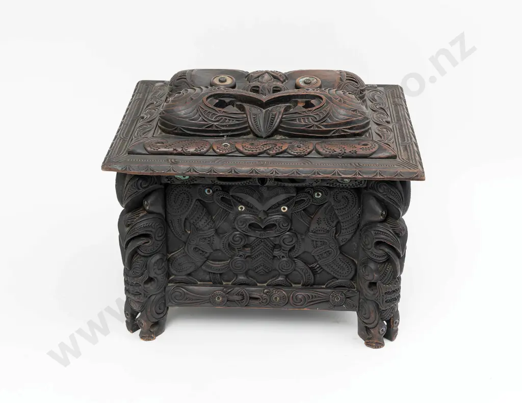 An Ebonised Coffer By Thomas Aubrey Chappé Hall Image 1++