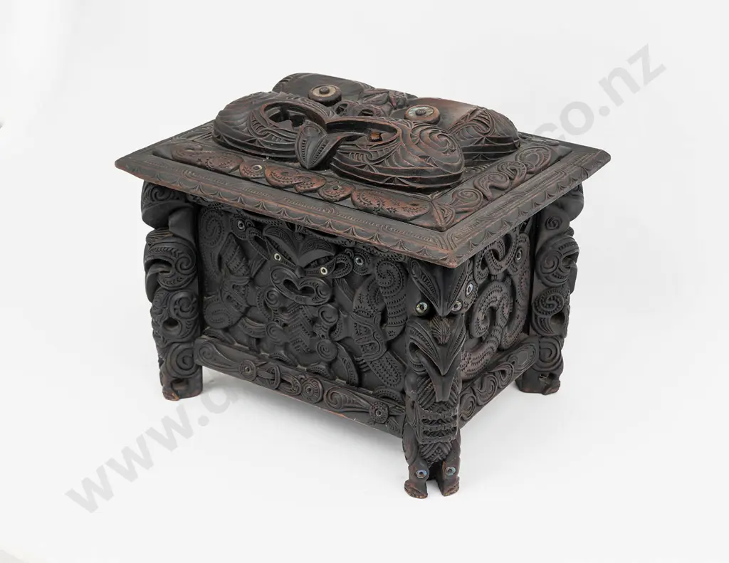 An Ebonised Coffer By Thomas Aubrey Chappé Hall Image 1++