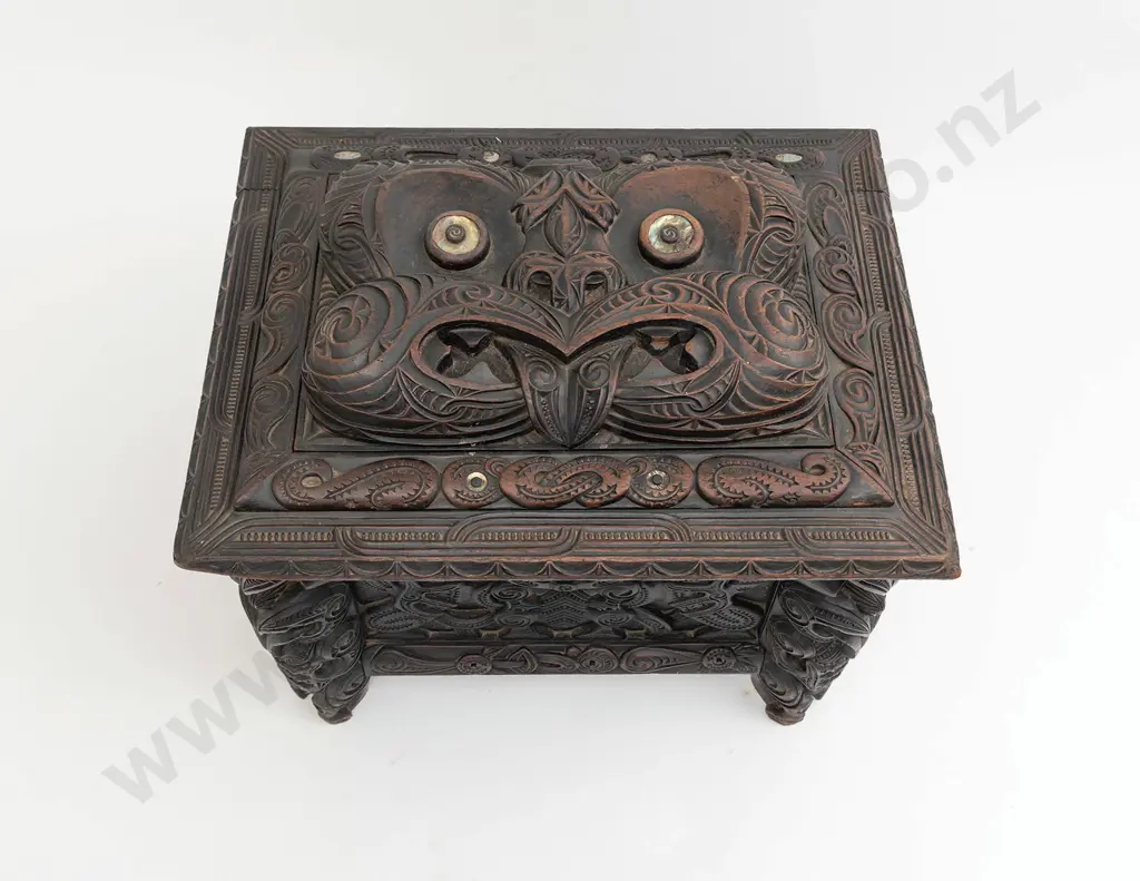 An Ebonised Coffer By Thomas Aubrey Chappé Hall Image 1++