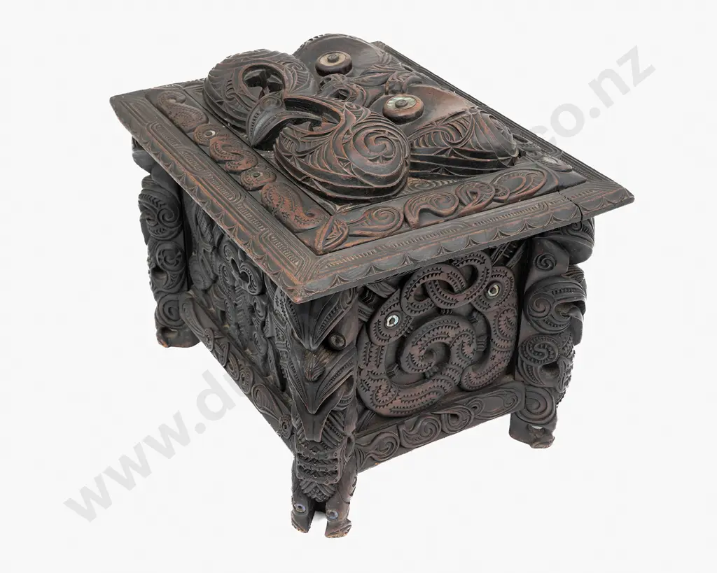 An Ebonised Coffer By Thomas Aubrey Chappé Hall Image 1++