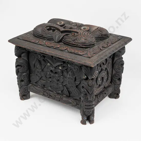 An Ebonised Coffer By Thomas Aubrey Chappé Hall
