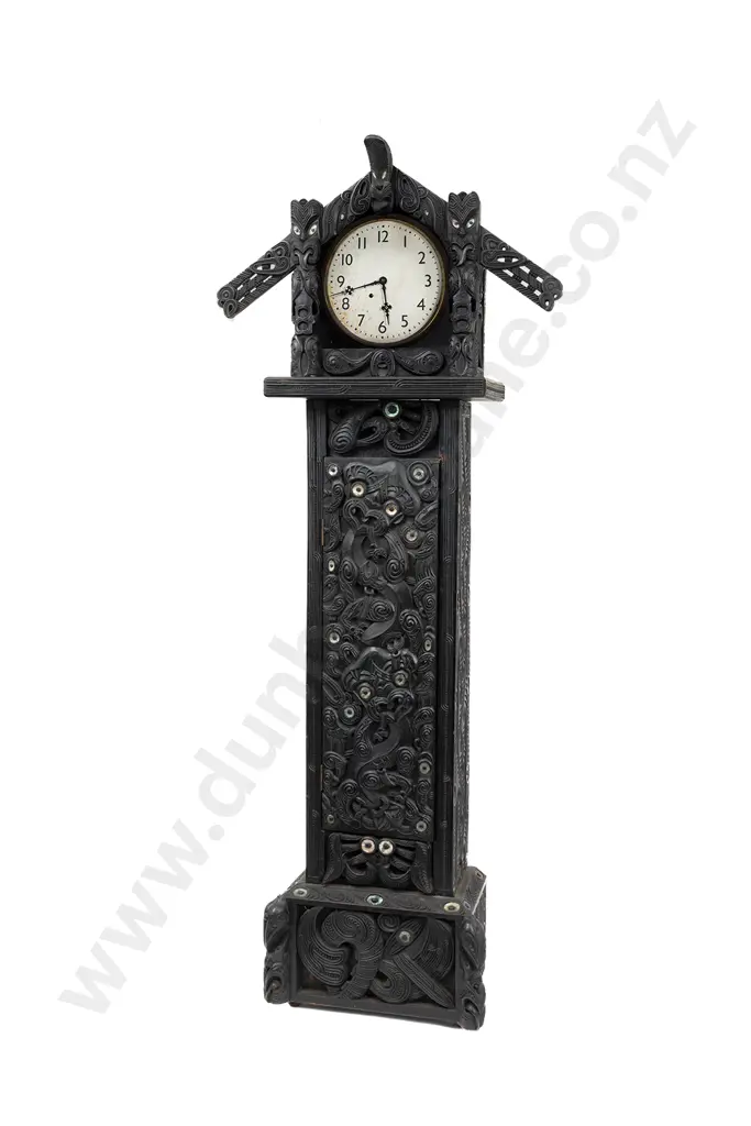 A Superb Ebonized Longcase Clock By Thomas Aubrey Chappé Hall Image 1++