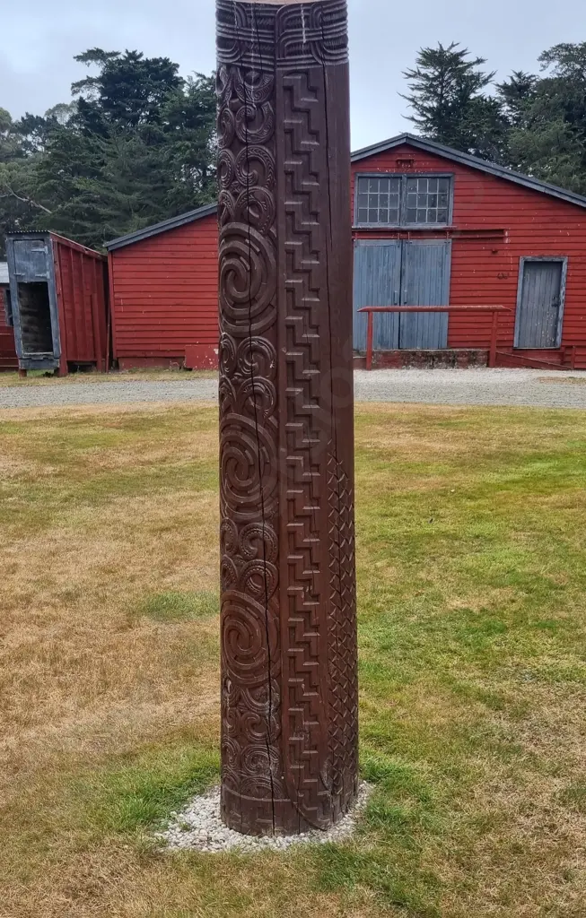 A Pouwhenua Carved By Tim Wraight In 2002 Image 1++
