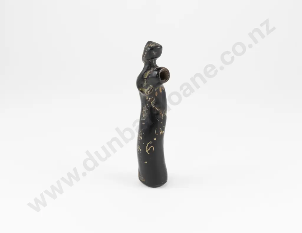 A Black Coral Nguru (Nose Flute) Image 1++