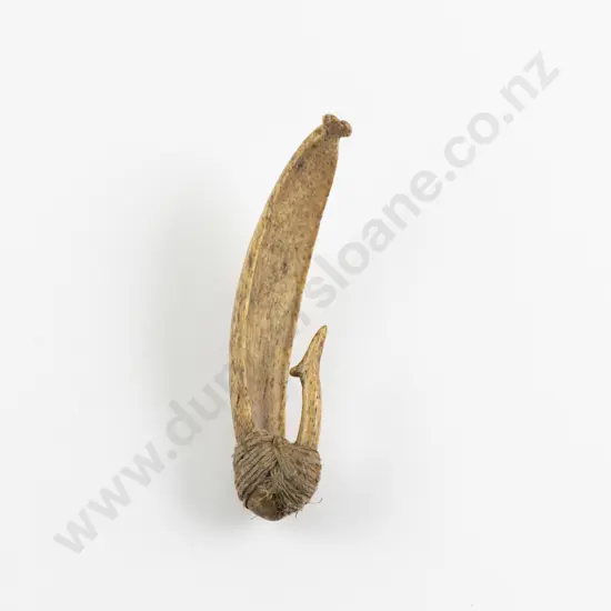 A Rare 19th Century Whale Bone Pa Kahawai (Trolling Lure)