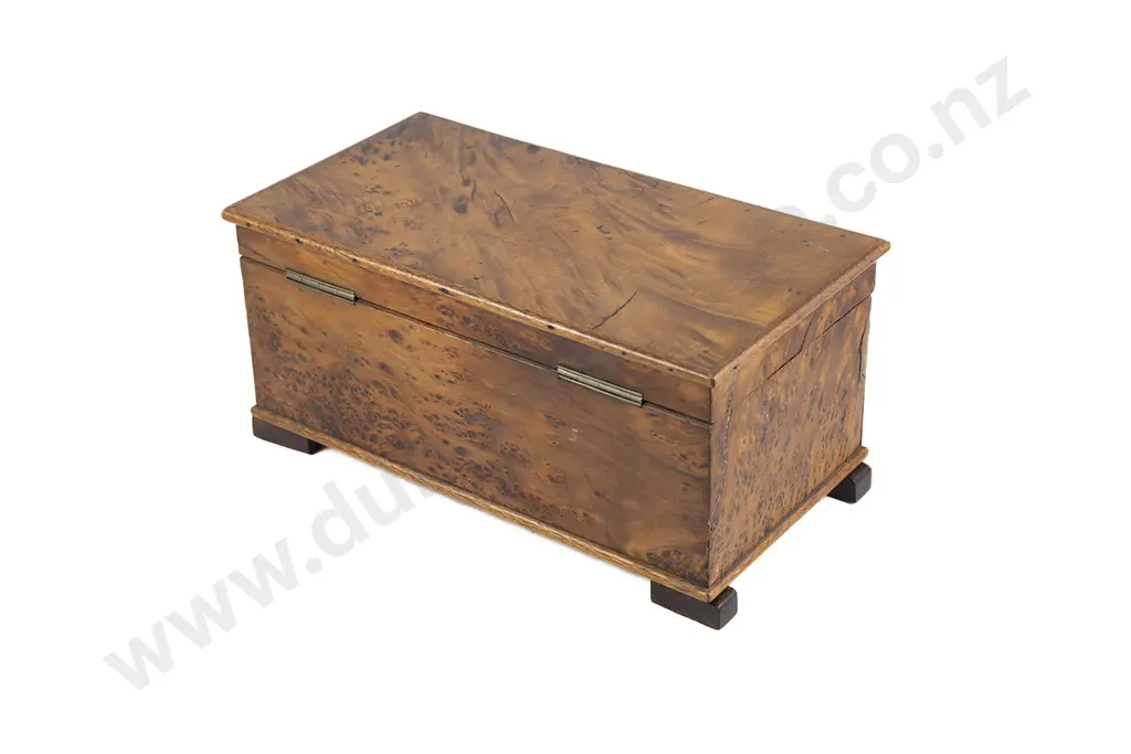 NZ Colonial Burr Totara And Kauri Work Box Image 1++