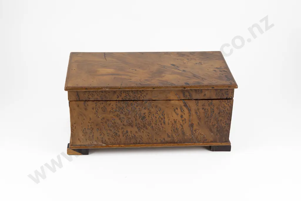 NZ Colonial Burr Totara And Kauri Work Box Image 1++