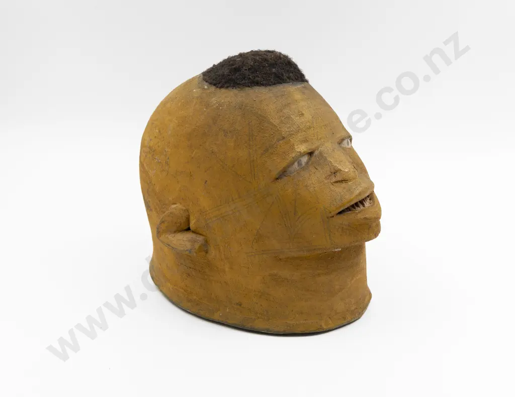 A Makonde Lipiko Helmet Mask From Tanzania Image 1++