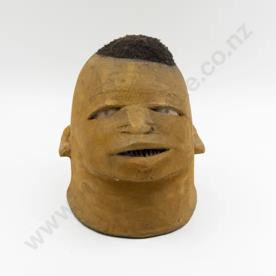 A Makonde Lipiko Helmet Mask From Tanzania