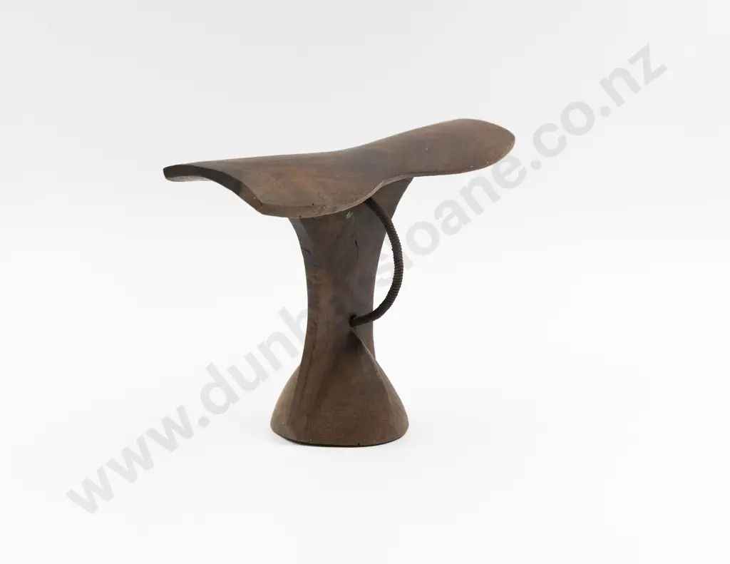 A Wooden Headrest from Kenya Image 1++