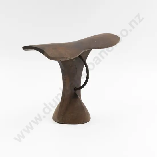 A Wooden Headrest from Kenya