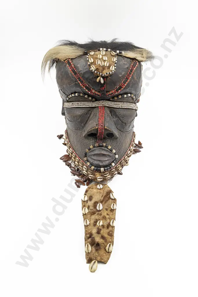 A Bwoom Mask From the Kuba People Image 1++