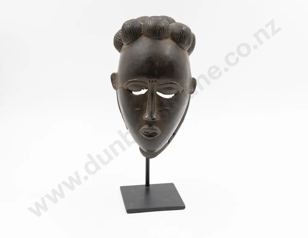 A Gba Gba Mask (Portrait Mask) From The Baule People Image 1++