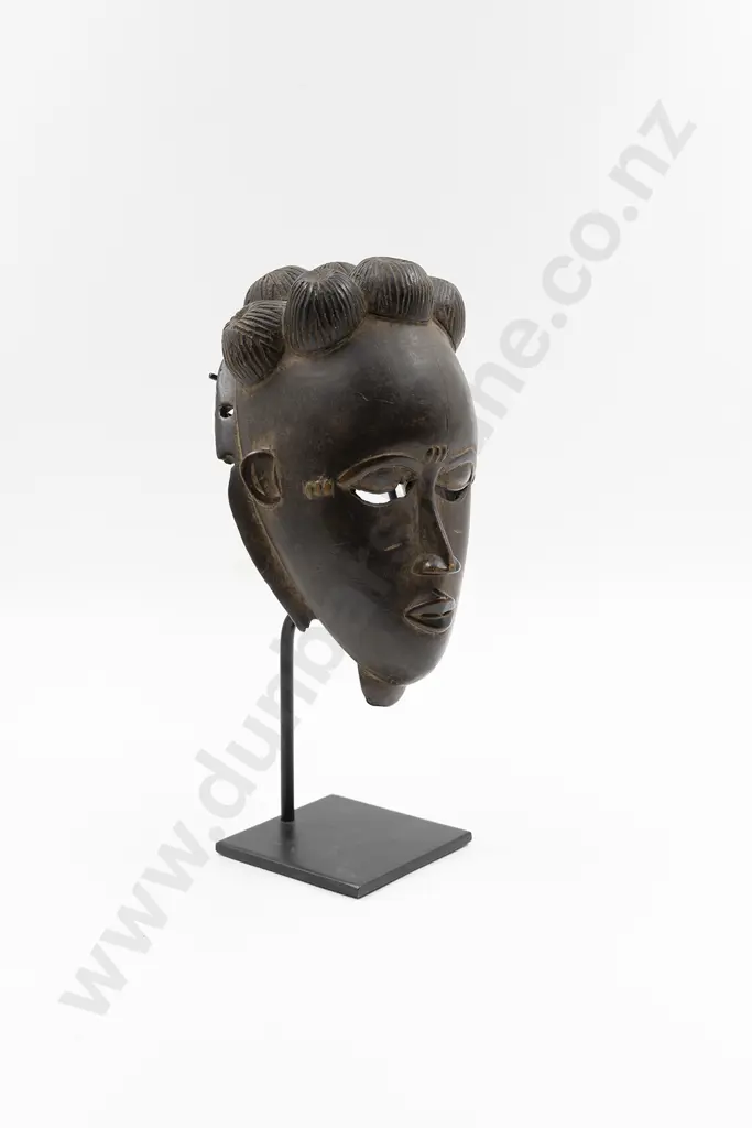 A Gba Gba Mask (Portrait Mask) From The Baule People Image 1++