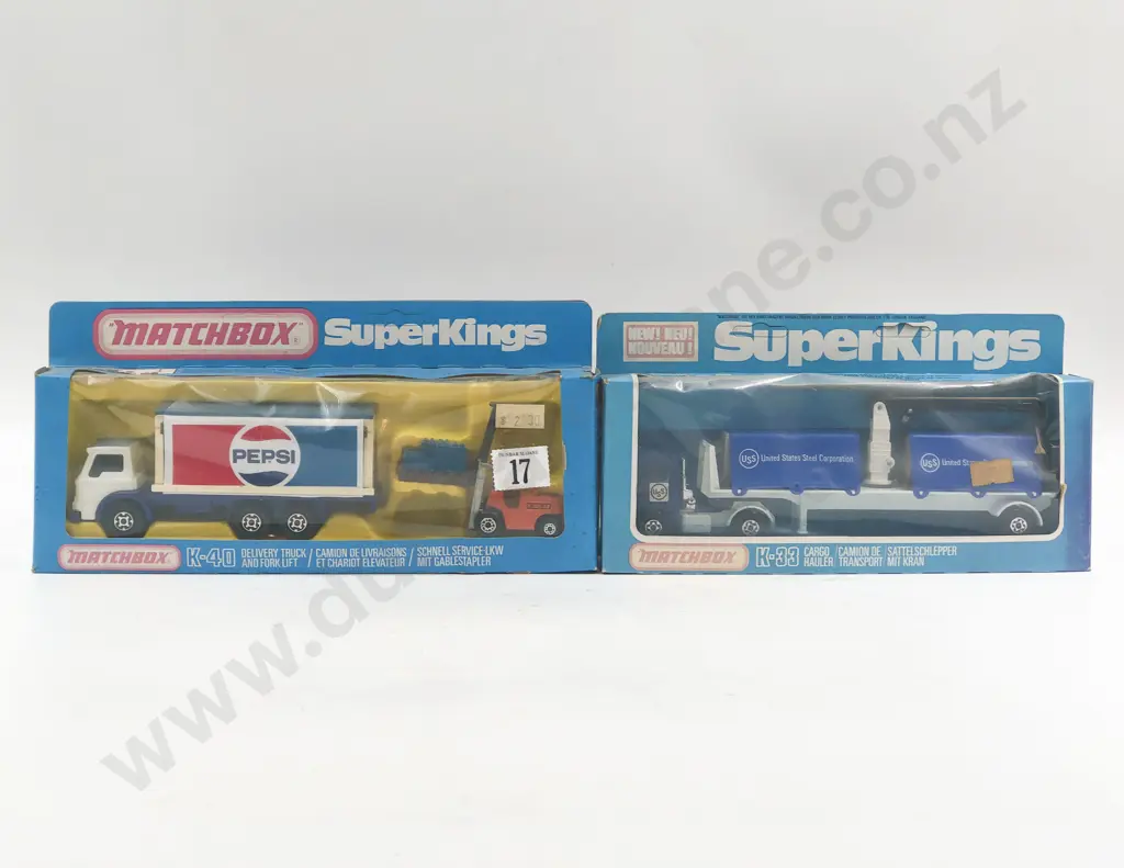 Matchbox Boxed Super King K-40 and K-33 Image 1++