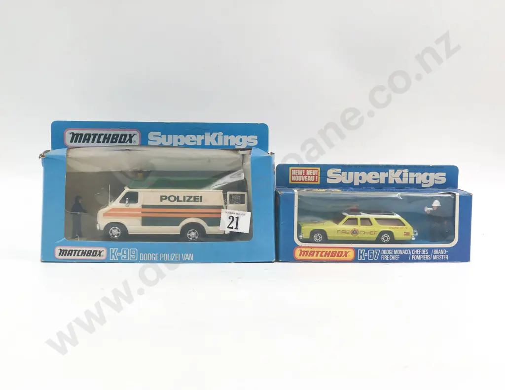 Matchbox Boxed Super King K-99 and K-67 Image 1++