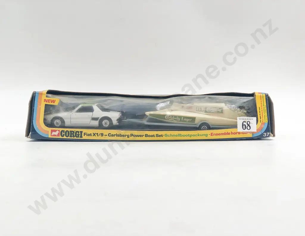 Corgi Boxed 37 FiatX1/9 - Carlsberg Powerboat Team Set Image 1++