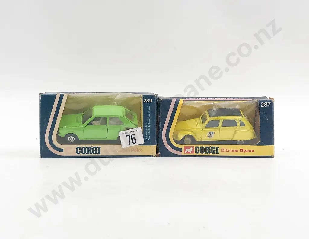 Corgi Boxed 287 Citroen Dyane and 289 Volkswagen Polo Image 1++