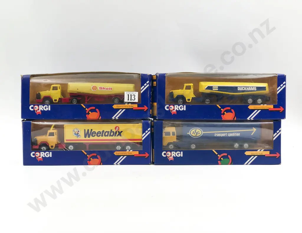 Corgi Four Boxed Truck Models Image 1++