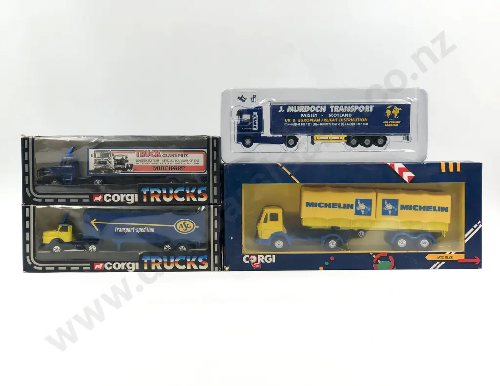 Corgi Four Boxed Truck Models Image 1++