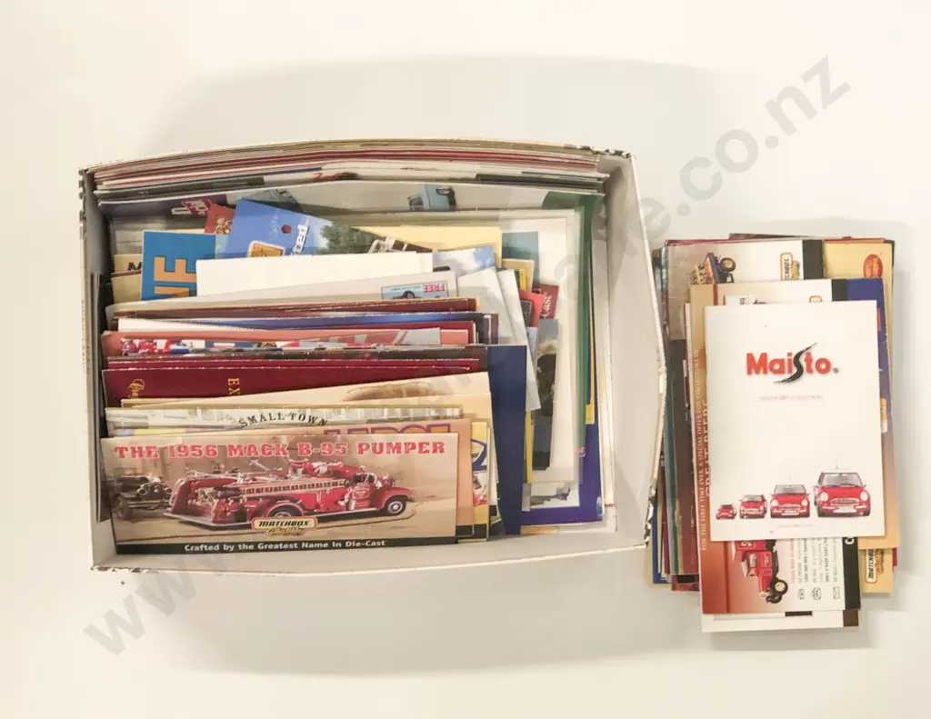 Qty Matchbox and Other Manufacture Advertising Leaflets and Diecast Magazines Image 1++