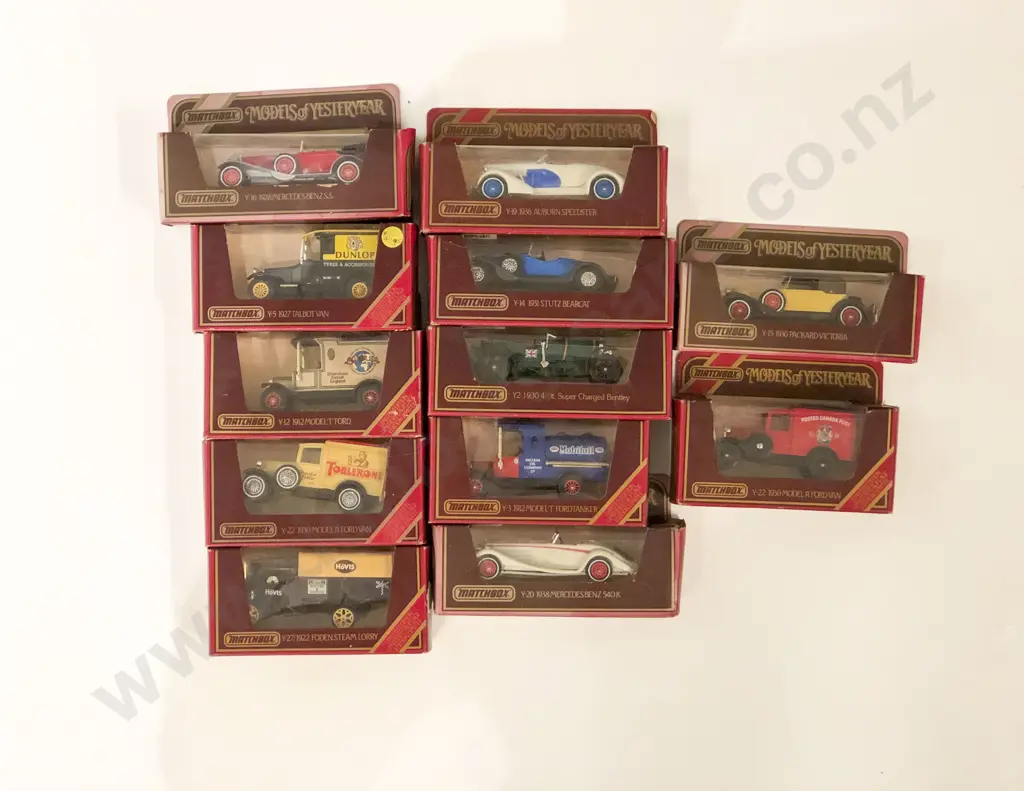 Matchbox Models of Yesteryear Twelve Red Boxed Models Image 1++